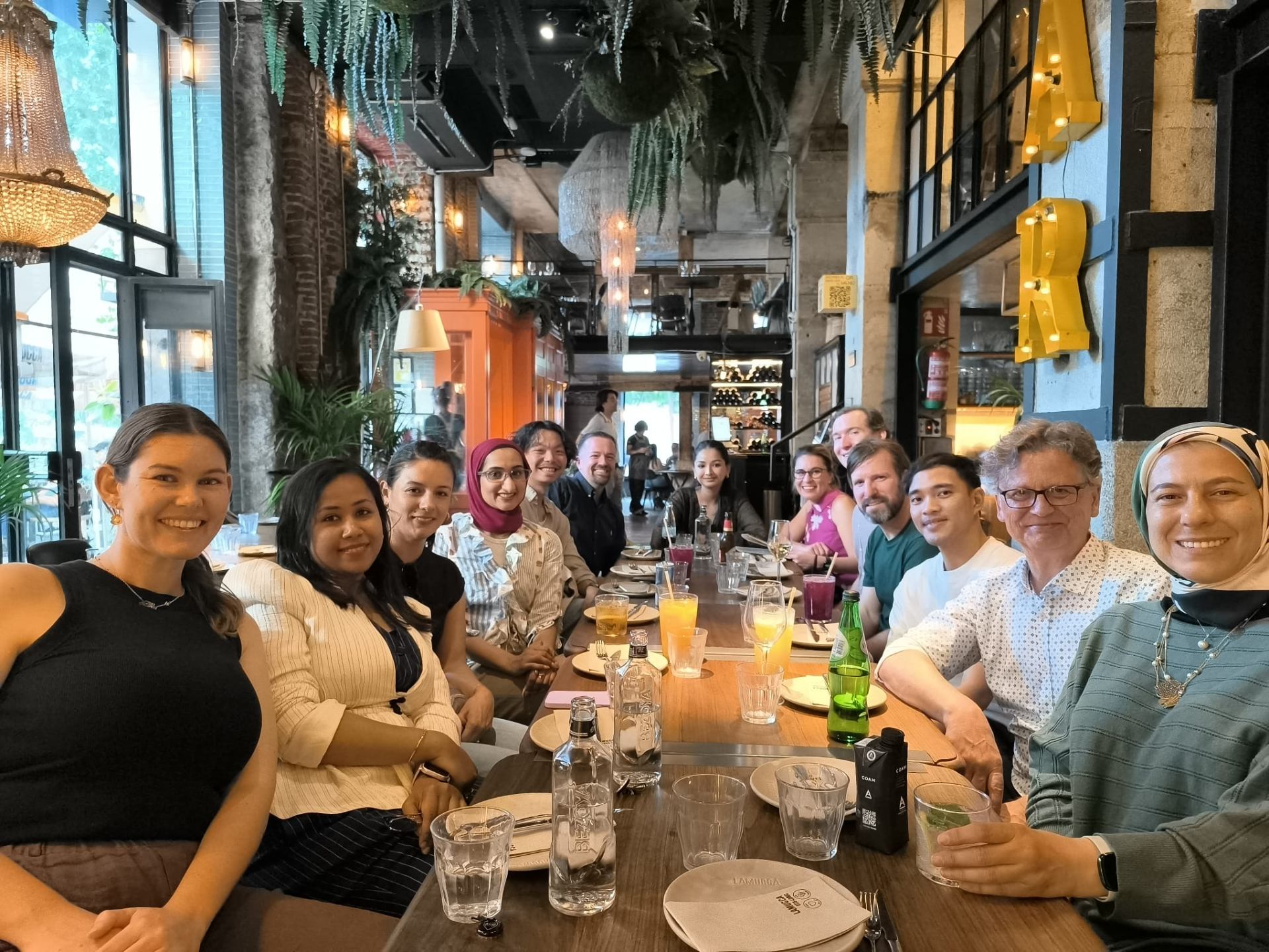 Joint dinner during the Madrid final trip
