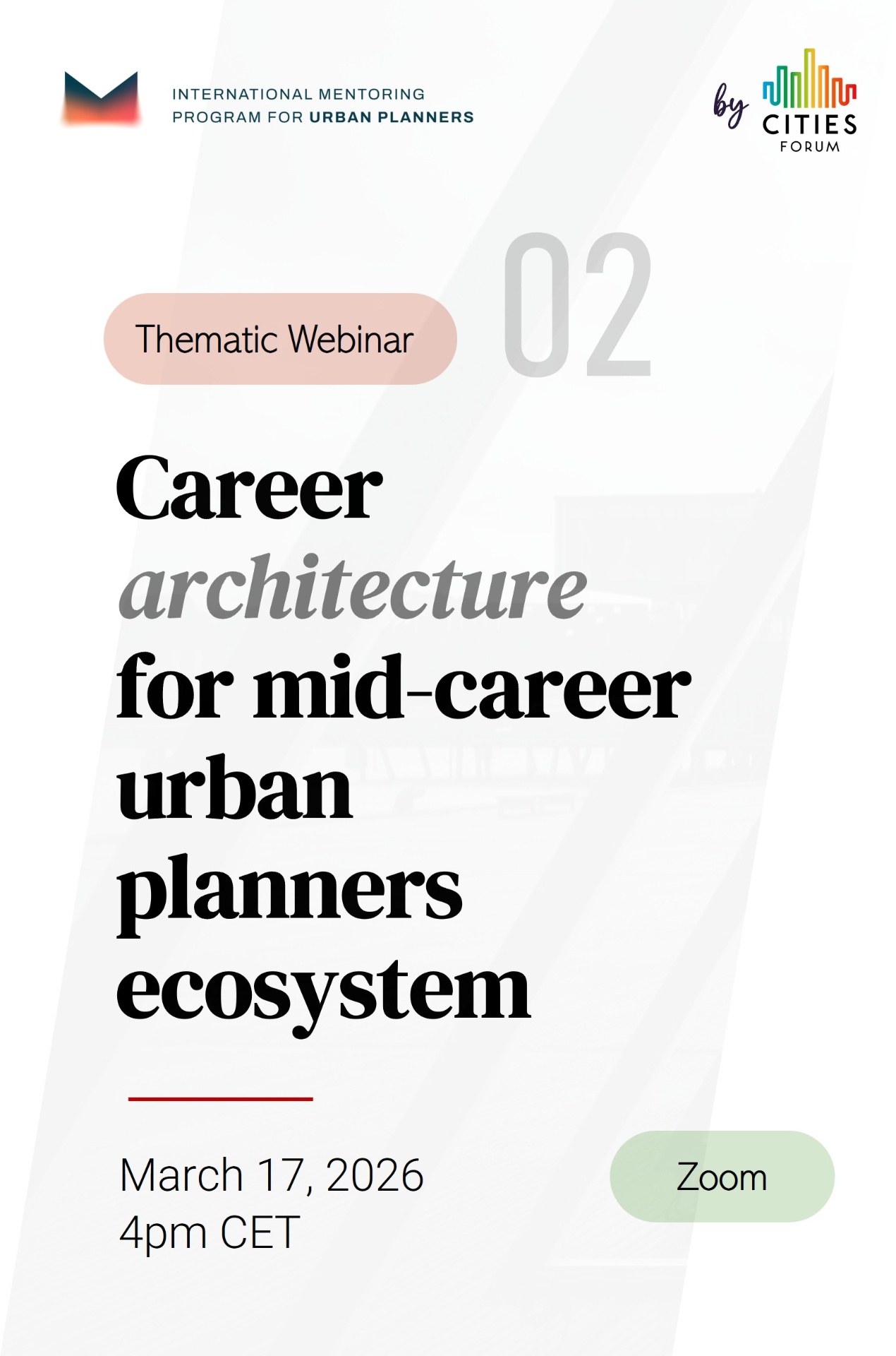Poster Career architecture for mid-career urban planners