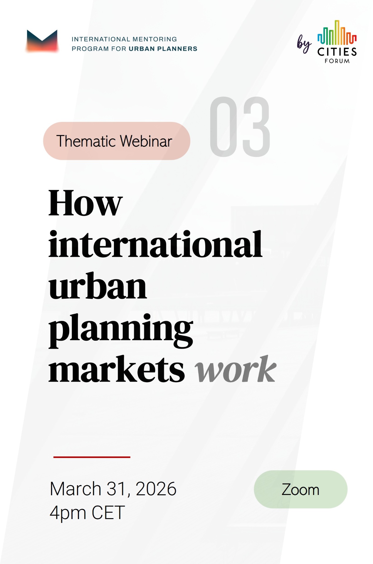 Poster How international urban planning markets work